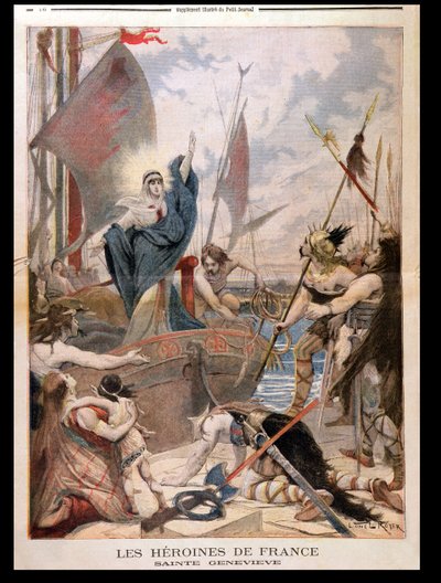 St. Genevieve, from a Series on the Heroines of France in 